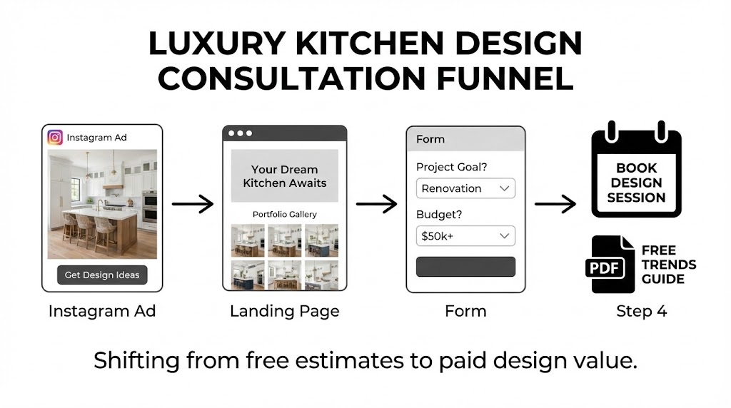 Luxury Kitchen Remodeling Funnel
