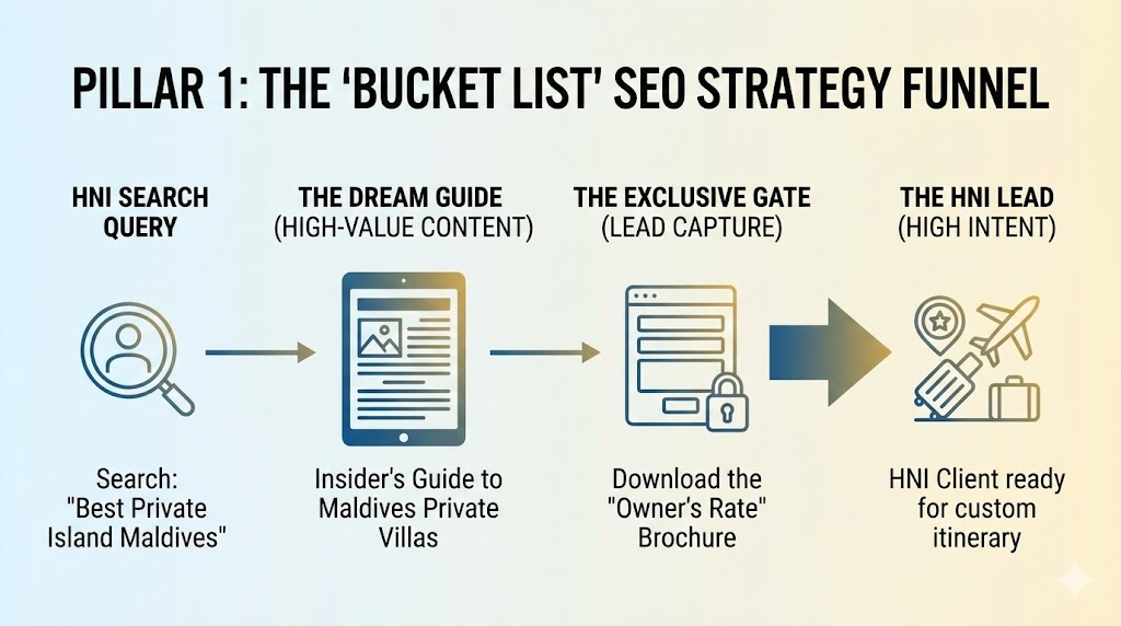 Luxury travel marketing Funnel