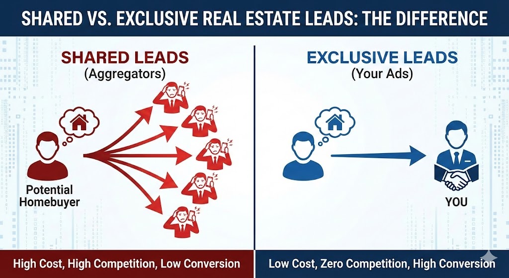 Shared vs Exclusive Real Estate Leads Comparison