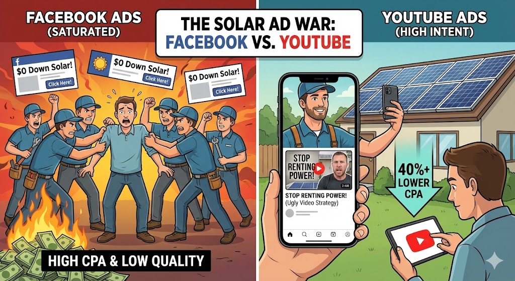 YouTube ads for solar leads