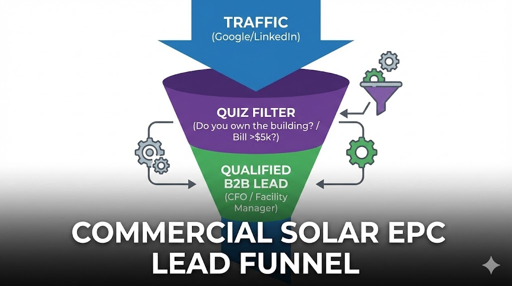 commercial solar leads funnel