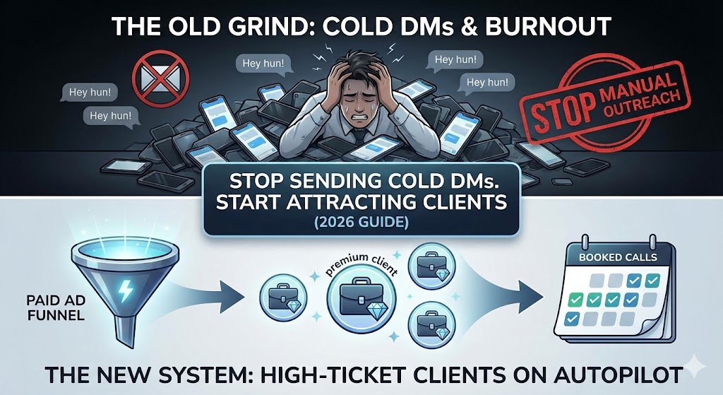 get high ticket clients without cold dm