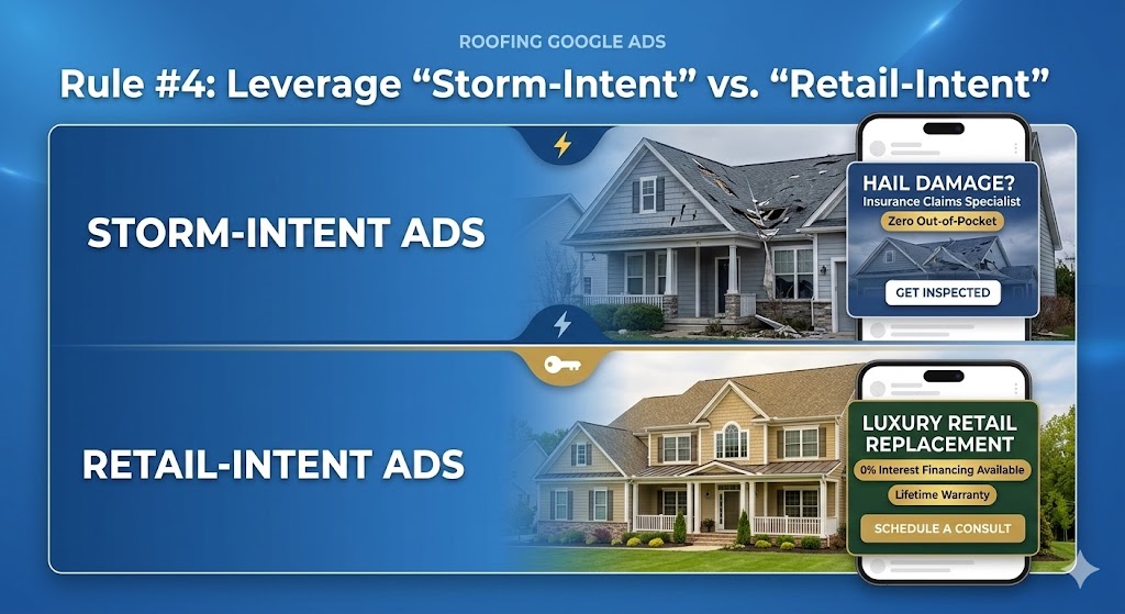 Storm-Intent vs. Retail-Intent Ad Types